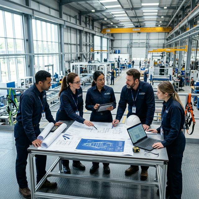 Ingenieros de JF planificando